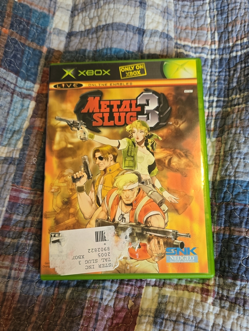 EUC CIB Metal Slug 3 Video Game For XBOX